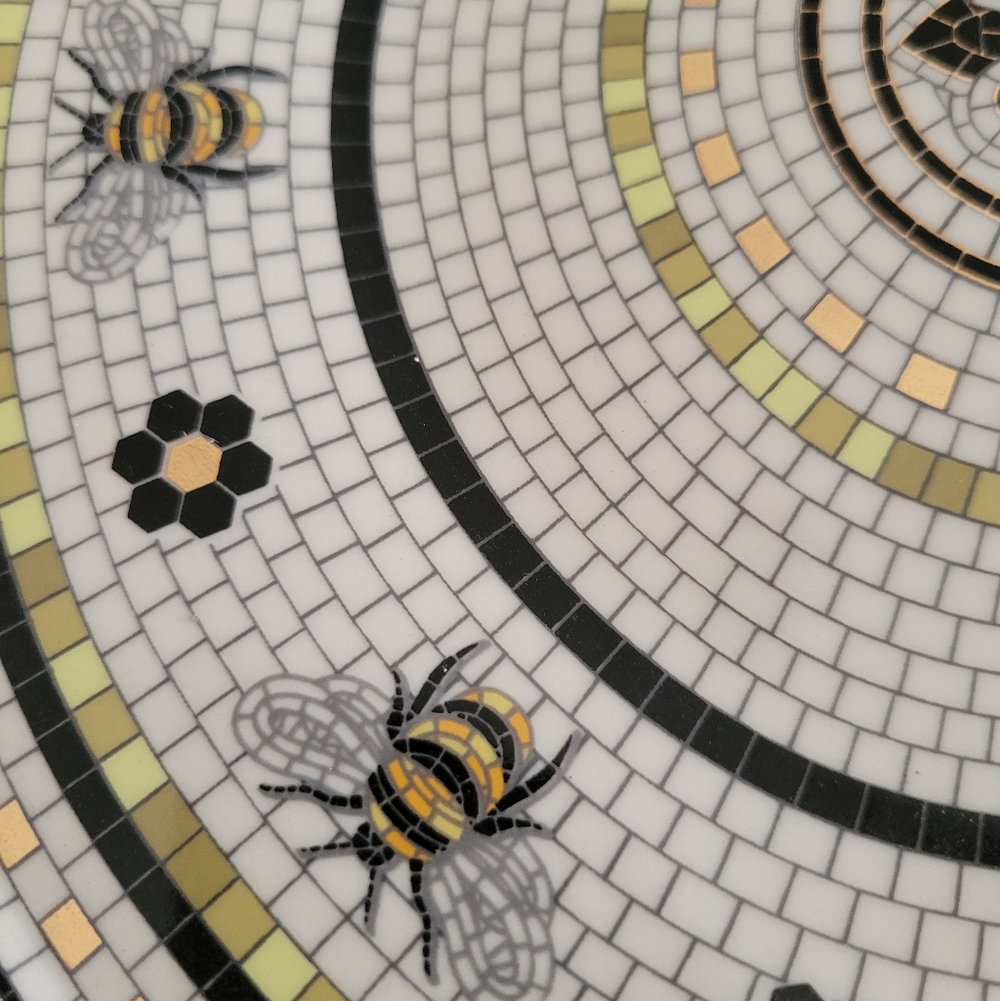 Anthropologie Bistro Tile Stoneware Dessert Plate - Bumblebee - Picture 8 of 9